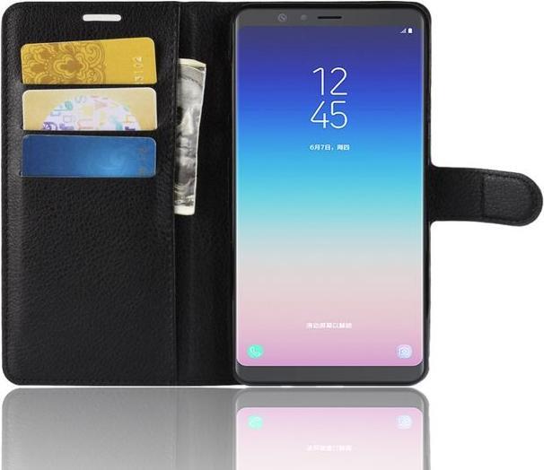 Actual product image MU Classic Litchi Leather Bookcover Series (Samsung Galaxy A8 Star)