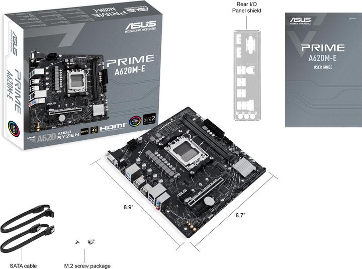 Produktbild ASUS Prime A620M-E (AM5, AMD A620, mATX)