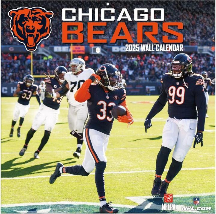 Image du produit NFL - Chicago Bears - Calendrier mural d'équipe 30,5 x 30,5 cm 2025 (30,5 x 30,5 cm, Français, Italien, Espagnol, Allemand, Anglais)
