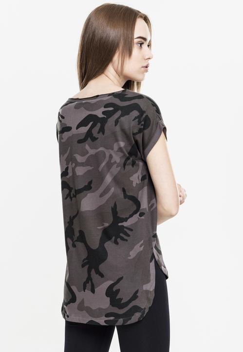 Actual product image Urban Classics Ladies Camo Back Shaped Tee (5XL)