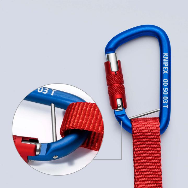 Actual product image Knipex Adapter strap with carabiner