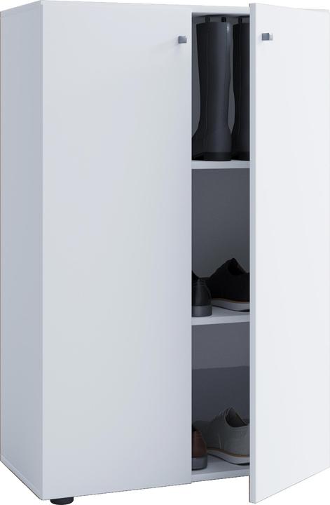 Produktbild VCM Holz Büroschrank Aktenregal Lona 3 Fächer mit Drehtüren (70 x 40 x 111 cm)