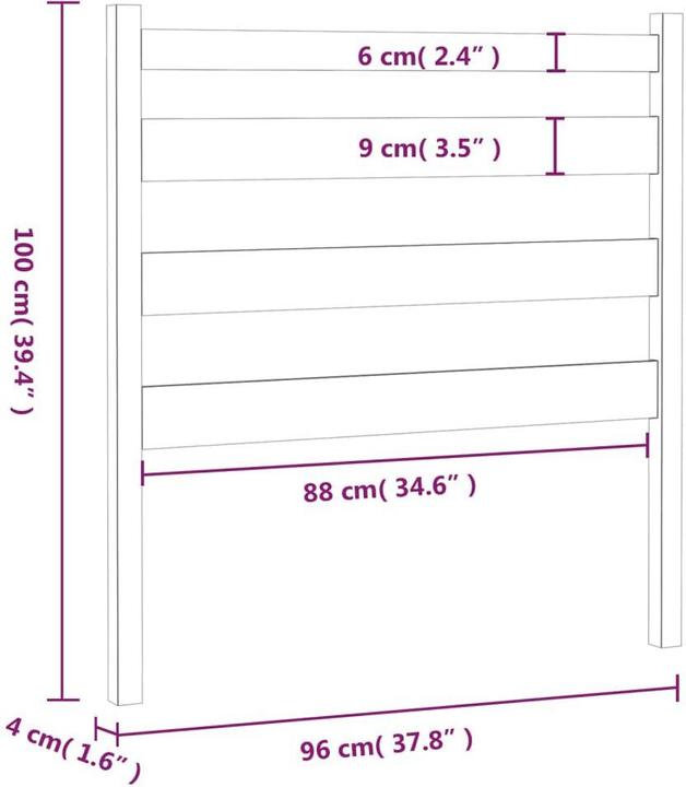 Immagine prodotto VidaXL Bonar (96 x 4 x 100 cm)