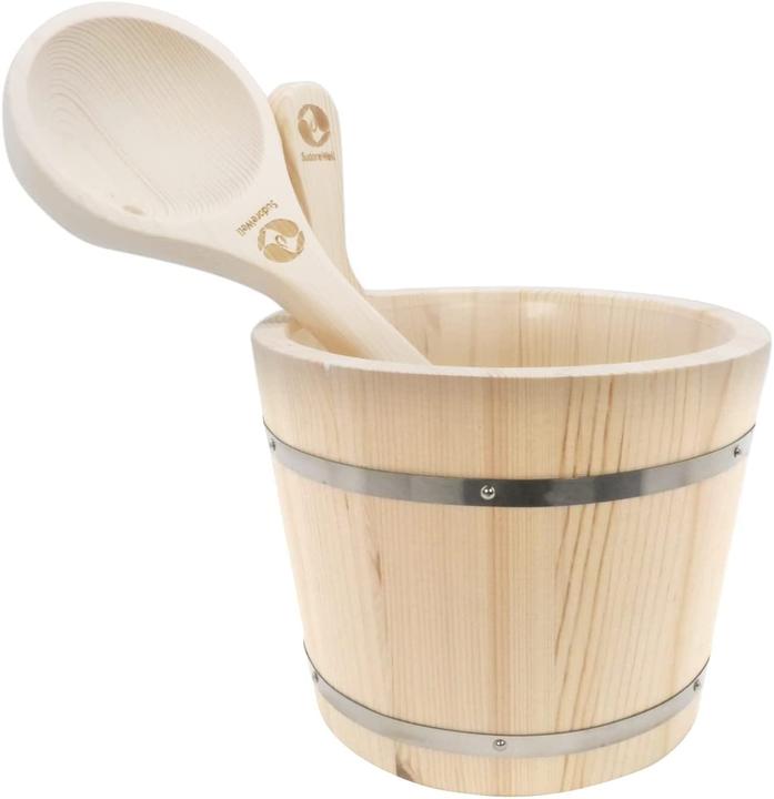 Actual product image Saunakübel Sauna bucket with plastic insert, 5 litres