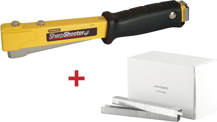 Actual product image Stanley Hammer tacker set 6-PHT 150 + 80 TS staples PF 10mm