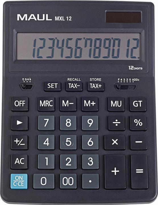 Immagine prodotto Maul Calcolatrice MXL12 Nero (Batterie)