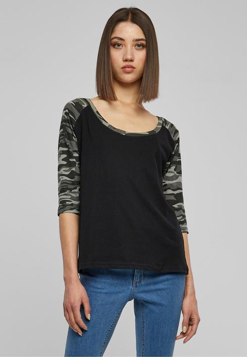 Immagine prodotto Urban Classics Tee Raglan 3/4 da donna a contrasto (5XL)