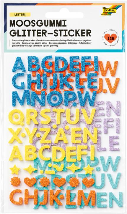 Actual product image Folia Moosgummi Glitter-Sticker