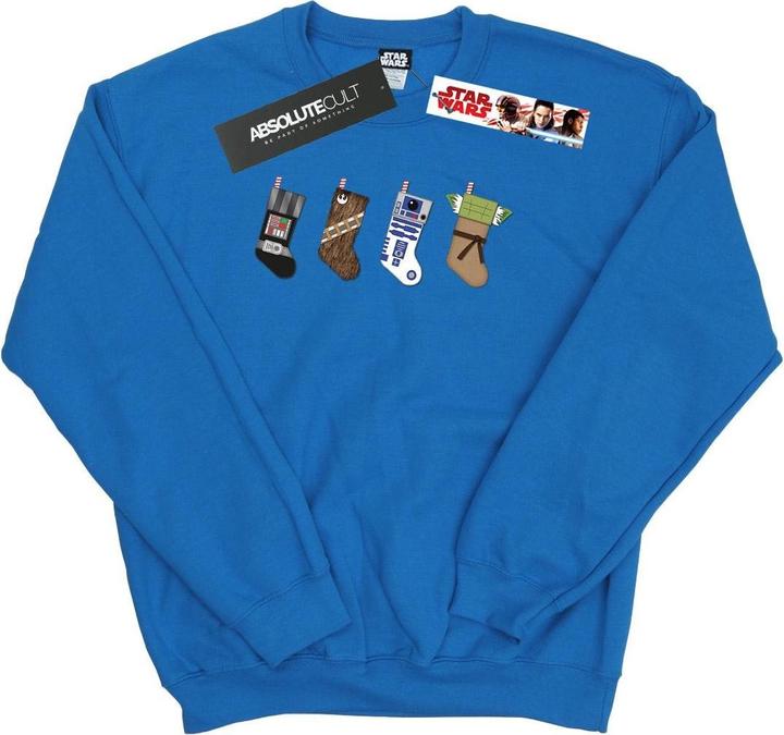 Actual product image Star Wars Mens Christmas Stockings Sweatshirt (XL)