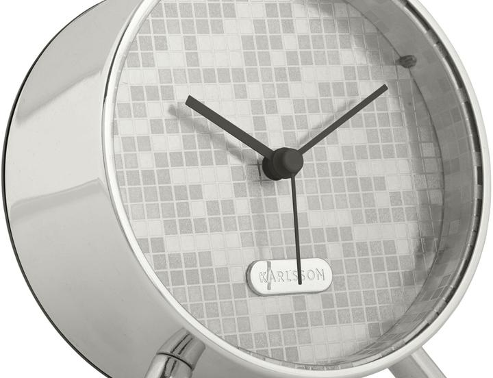 Actual product image Karlsson Classic alarm clock Disco Bling Bling 11 cm, silver