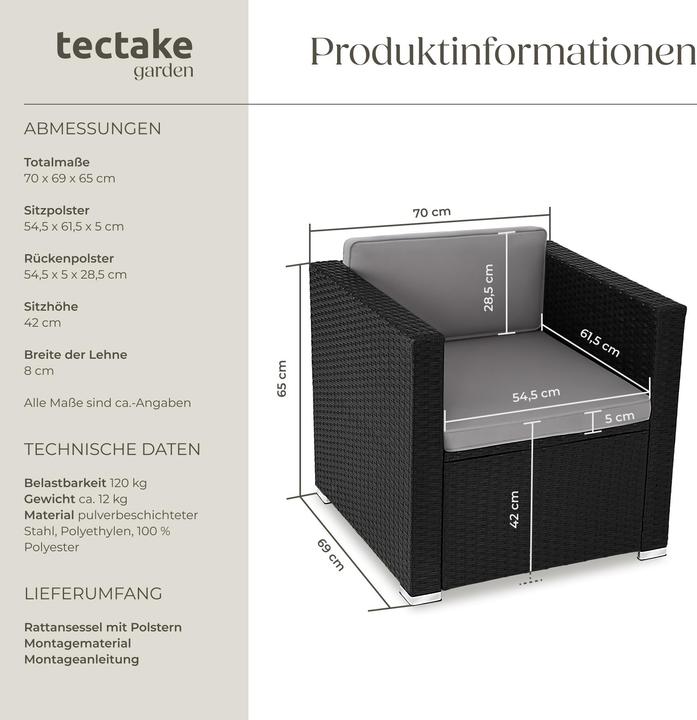 Actual product image tectake Lignano