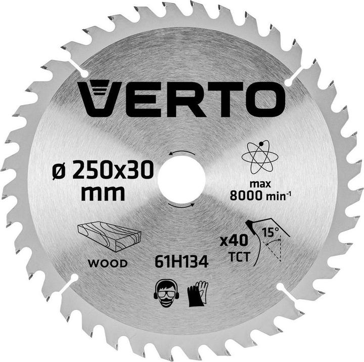 Produktbild Verto Kreissäge 250x30mm 40Z 61H134