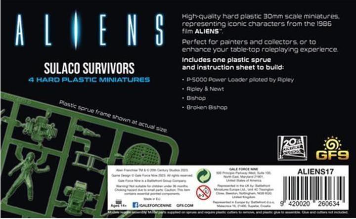 Actual product image Gale Force Nine Aliens: Sulaco Survivors (2023) (English)