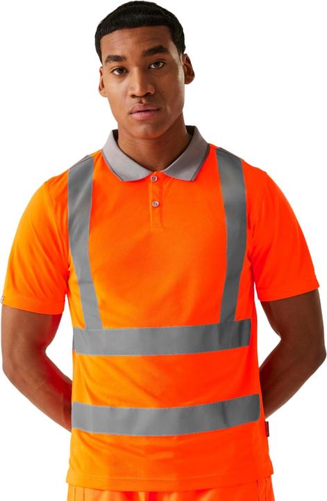 Actual product image Regatta Mens Pro Hi-Vis Polo Shirt (S)