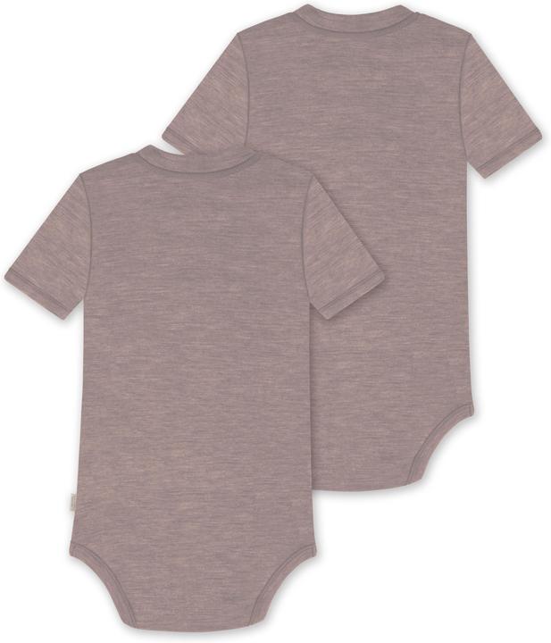 Actual product image Normani Set of 2 baby merino short-sleeved body "Tihoi" - 9313 (56)