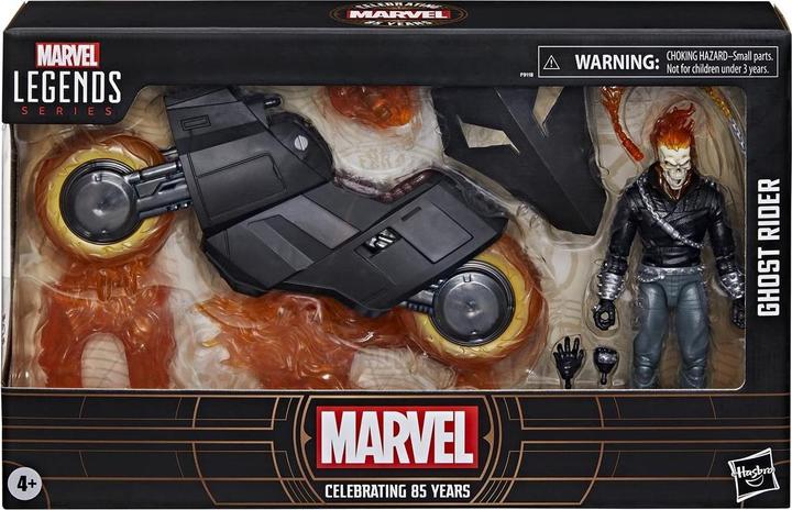 Actual product image Hasbro Marvel 85th Anniversary Marvel Legends action figure with vehicle Ghost Rider 15 cm