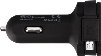 Image du produit Xqisit Chargeur de voiture USB double 6A
