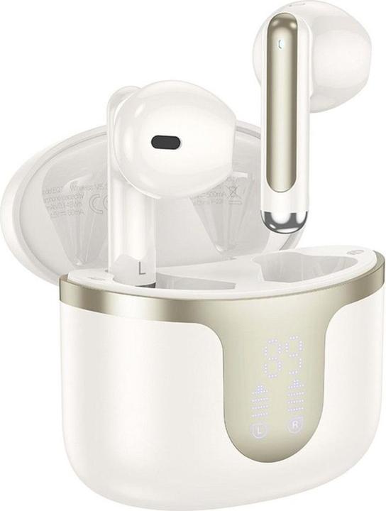 Immagine prodotto Hoco Wireless headphones wireless bluetooth earphones TWS EQ7 milky white