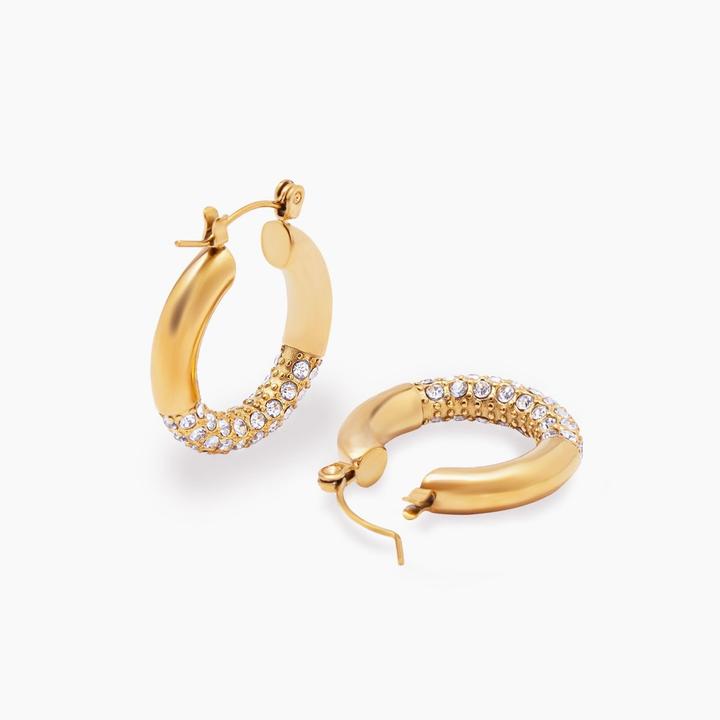 Image du produit Sensora Jewelry Glimmer Hoops Boucles d'oreilles (Acier inoxydable)