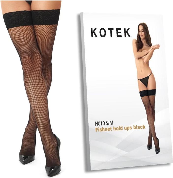 Actual product image Kotek KO H010 fishnet hold ups black L/XL (XL)