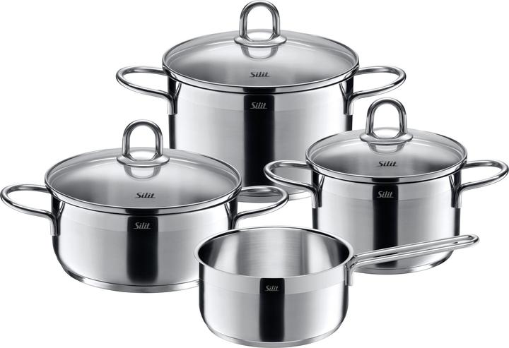 Silit Diamond 4 pcs. (20 cm, Pot, Stainless steel)