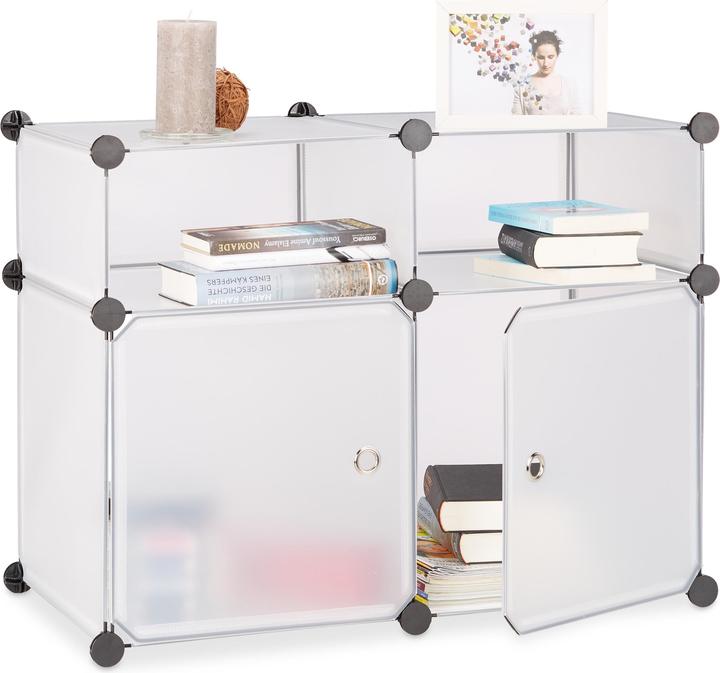 Actual product image Relaxdays 4 Compartments Shelving System (74.5 x 37 x 56 cm)