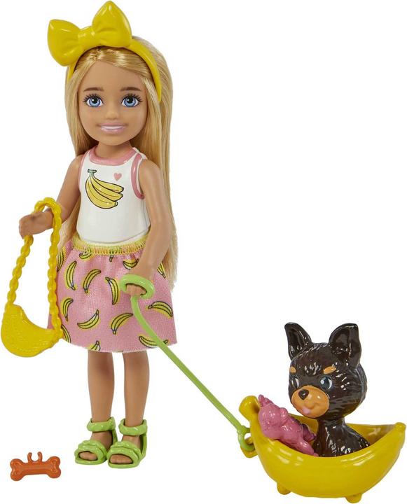 Produktbild Barbie Chelsea-Puppe und Hündchen mit Zubehör, Spielzeug für Kinder ab 3 Jahren
