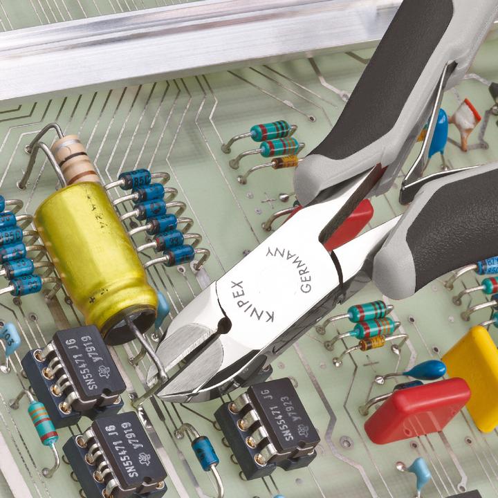 Productafbeelding Knipex Elektronische zijsnijders met ingevoegde hardmetalen snijkant ESD 77 02 120 H ESD (120 mm)