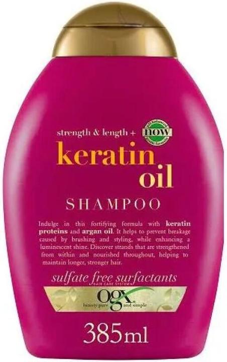 Immagine prodotto Ogx Shampoo contro la rottura dei capelli all'olio di cheratina 385 ml (385 ml, Shampoo liquido)