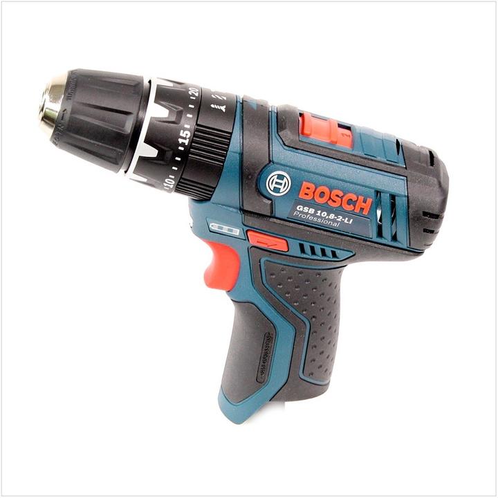 Image du produit Bosch Professional Bosch GSB 10,8-2-LI Perceuse visseuse à percussion sans fil, solo + L-Boxx - sans batterie, sans cha (Fonctionnement sur batterie)