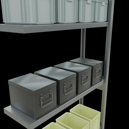 Actual product image Schulte Lagertechnik MULTIplus250 boltless add-on bay system with length bolts