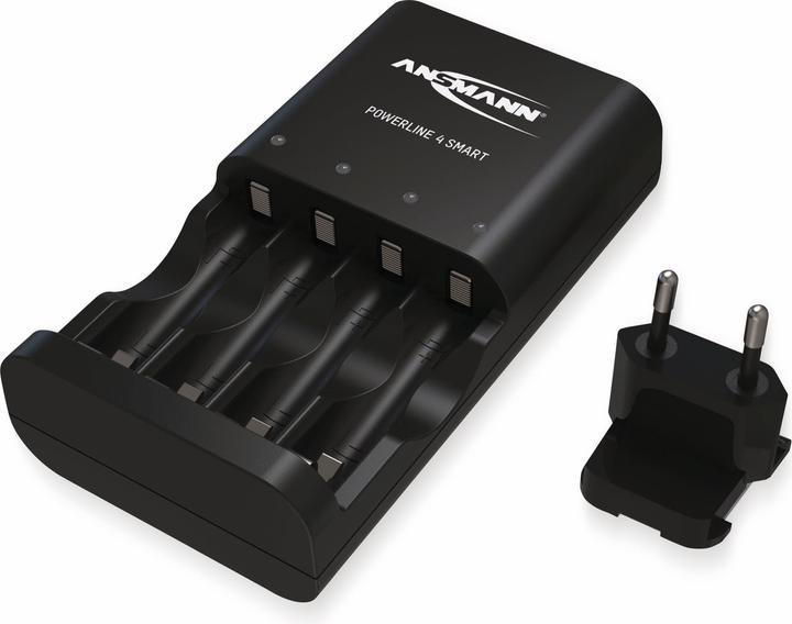 Ansmann Battery charger Powerline NiMH/NiCD Mignon AA/Micro AAA (1 pcs., Rechargeable battery)