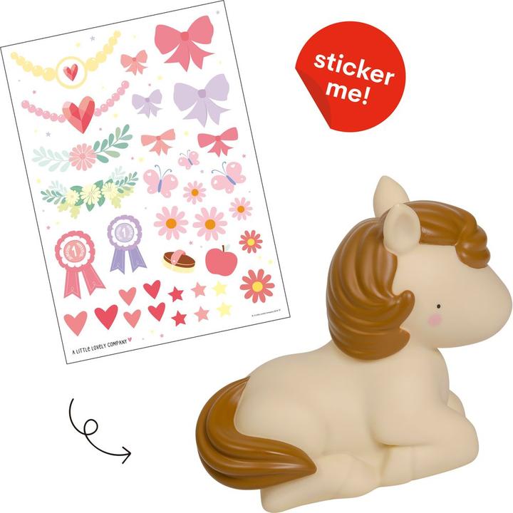 Actual product image A Little Lovely Company Children night light horse Maxi with sticker