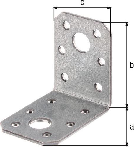 Produktbild Alberts Winkelverbinder 50 x 50 x 35 mm, sendzimirverzinkt, 1 Stck (Winkelverbinder, 1 Stk.)