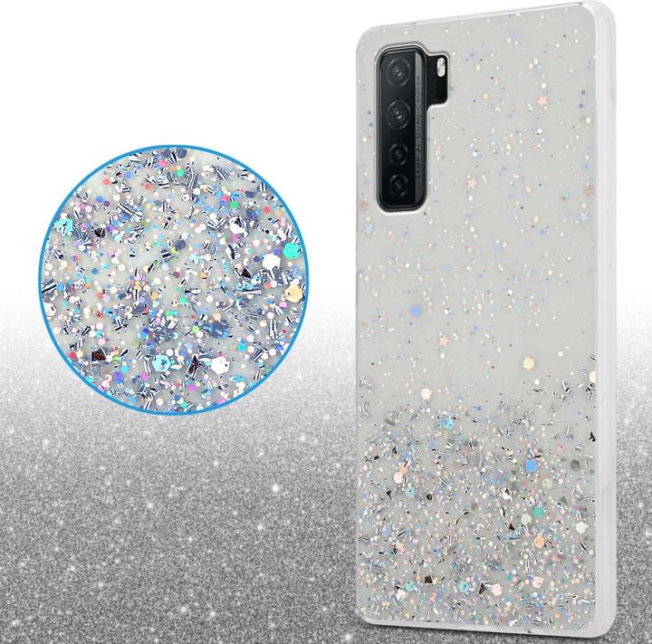 Immagine prodotto Cadorabo Custodia per Huawei P40 LITE 5G / NOVA 7 SE TPU funkelnder Glitter (Huawei Nova 7 SE, Huawei P40 Lite 5G)