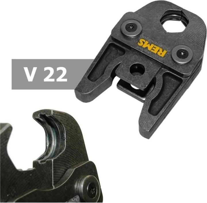 Actual product image Rems Pressing Tong Standard V22 ( 570135 ) for ROMAX 4000 / ACC Cordless Press Machine and others (145 mm)