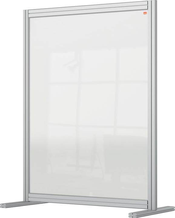 Nobo Schreibtischtrennwand aus Acryl 80 cm x 100 cm (80 x 100 x 40 cm)