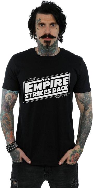 Actual product image Star Wars Mens The Empire Strikes Back Logo T-Shirt (S)