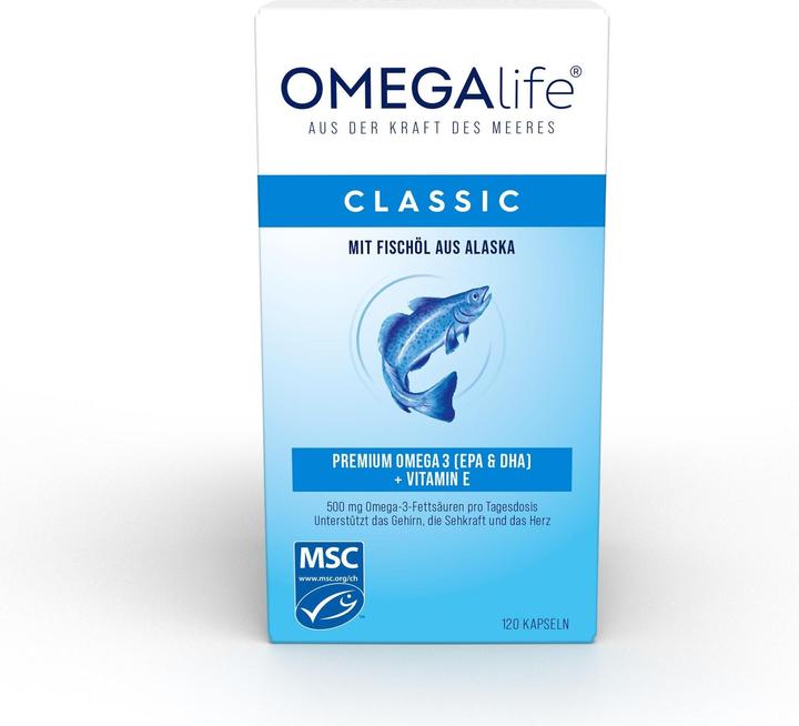 Energie-Label Omega-Life Classic (120 Stück, Kapseln, 235 g)
