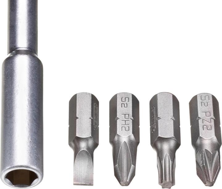 Actual product image Stanley Interchangeable bit flat screwdriver set, 12 pieces (Pozidriv cross recess (PZ), Port, Phillipps cross recess (PH))