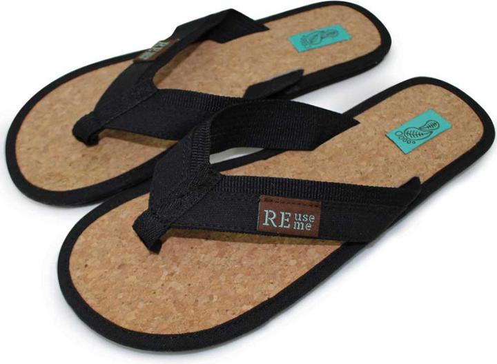 ReUseMe Flip Flops mit Kork Innensole