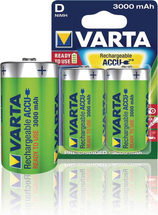 Produktbild Varta Recharge Accu Power (2 Stk., D, 3000 mAh)