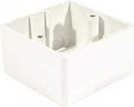 Actual product image Dexlan Frame for data socket inserts, signal white RAL 9003 (Cable hole, 1.50 cm)