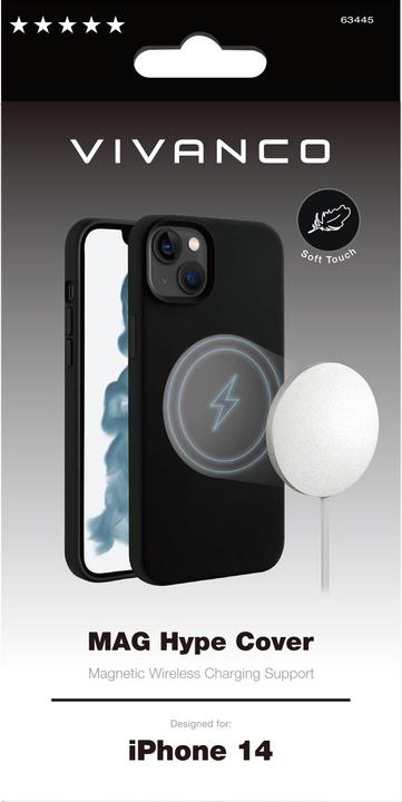 Image du produit Vivanco Mag Hype mobile phone case (6.1") Cover Black (Apple iPhone 14)