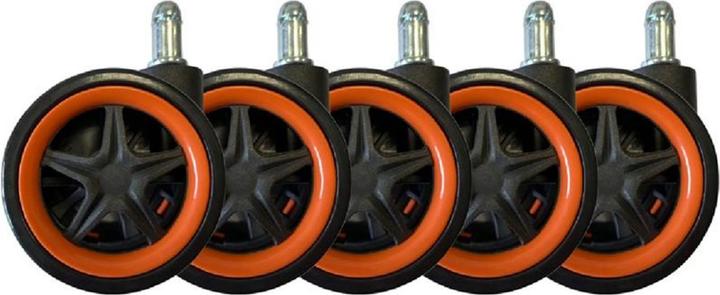 LC-Power Roulettes LC-CASTERS-DRIFT Lot de 5 Orange