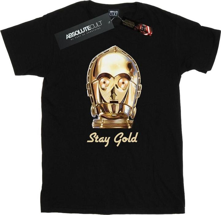 Immagine prodotto Star Wars The Rise Of Skywalker C-3PO Stay Gold Maglietta Uomo (M)