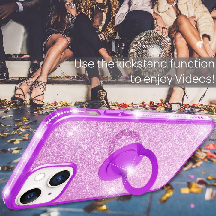 Immagine prodotto Nalia Anello Glitter Silicone Cover (Apple iPhone 13 mini)