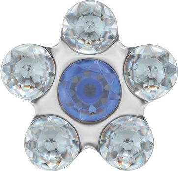 Actual product image Studex Sensitive stud earrings Daisy crystal sapphire (Stainless steel)