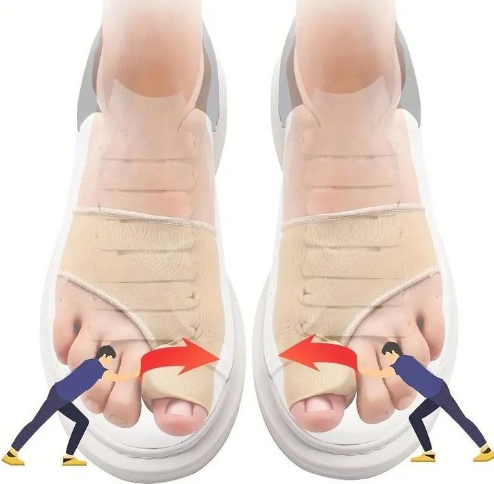 Immagine prodotto Cbx Benda per la correzione dell'alluce valgo con cuscinetto in silicone integrato 2 pezzi (Crema piedi e gel piedi)