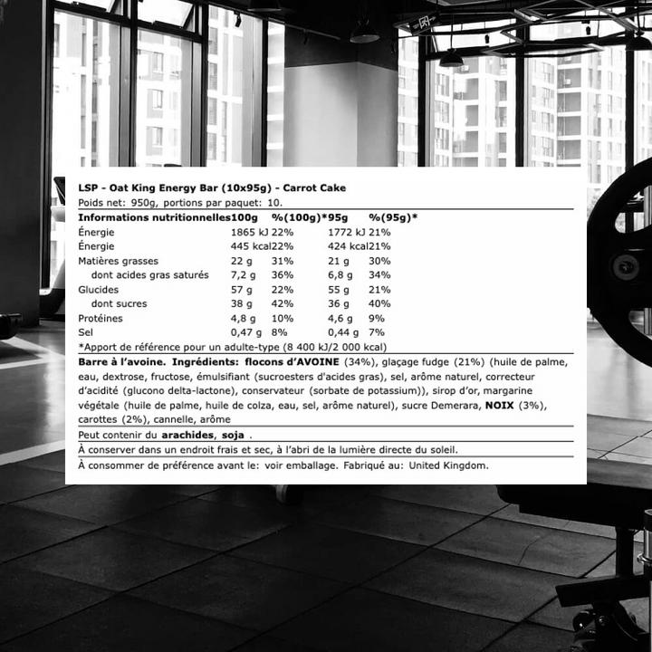 Produktbild Oat King Energy Bar (Karottenkuchen, 10 Stk., 950 g)